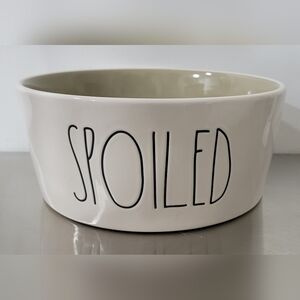 Rae Dunn  'SPOILED' Dog Bowl